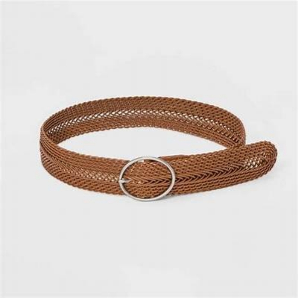Universal Thread Wide Braided Tan Belt